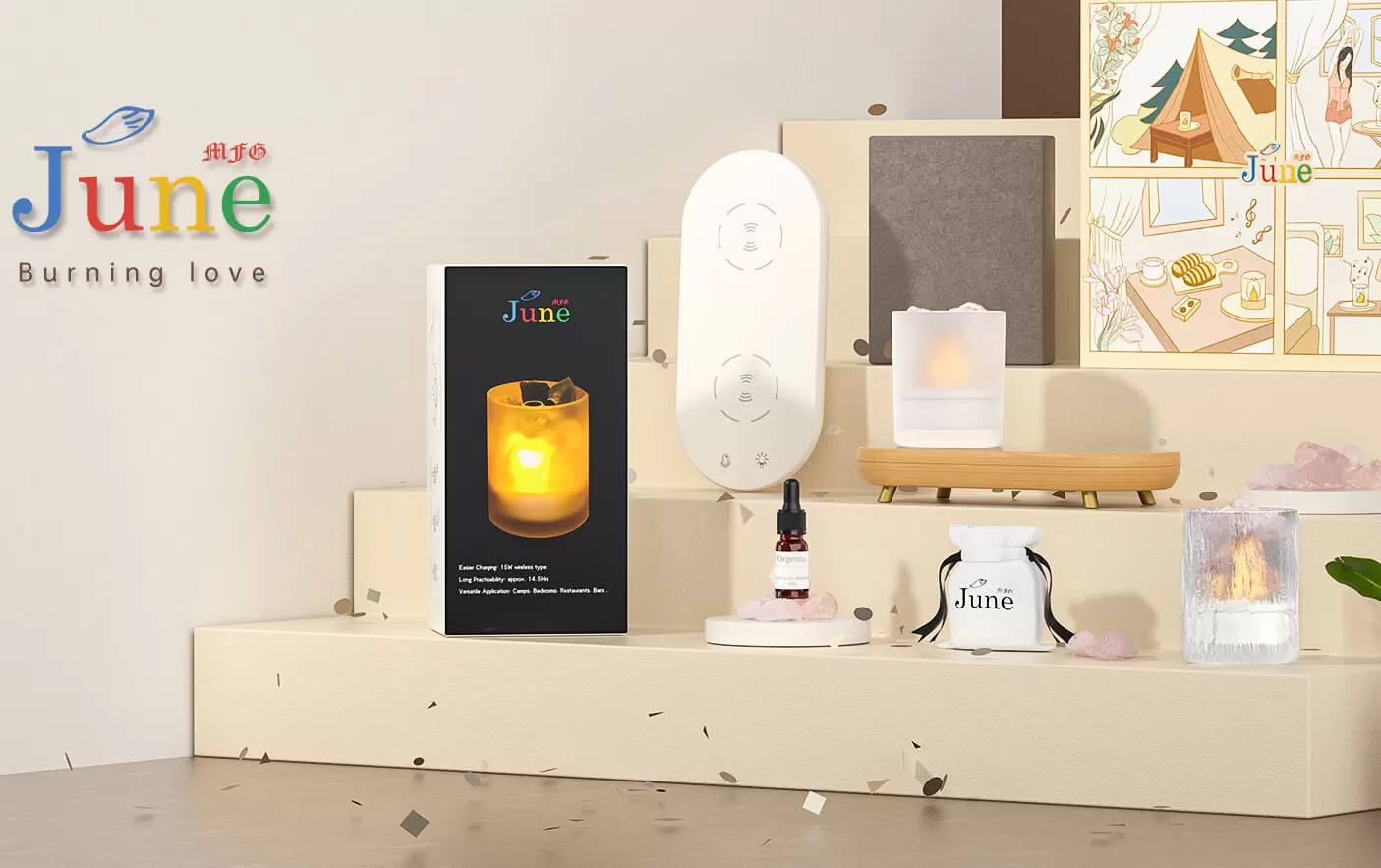 Kerzenw&auml;rmerlampe